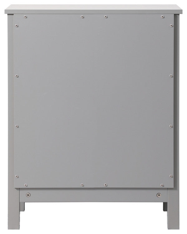 24" Wide Bathroom Storage Freestanding Cabinet, Grey
