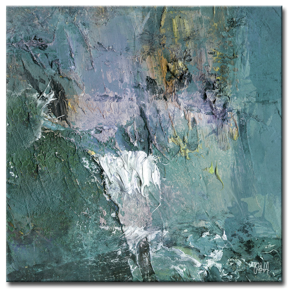 Ready2HangArt ''ABS XI'' Abstract Canvas Wall Art, 12"x12"