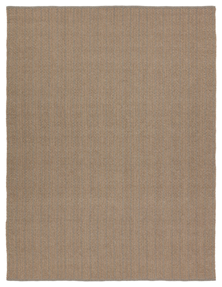 Jaipur Living Elmas Handmade Indoor/Outdoor Striped Tan/Gray Area Rug 9'X12'