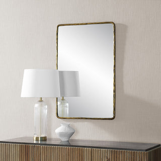 Ivory 36" Tall Rectangle Wall Mirror, Yellow