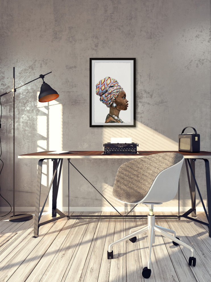 "Aziza" Framed Painting Print, 16x24