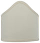 8" Scalloped Wall Sconce Shield Half Lamp Shade, Eggshell