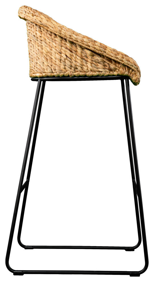Fairford Water Hyacinth Bar Stools, Set of 2