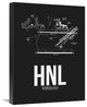 "HNL Honolulu Airport Black" Fine Art Print