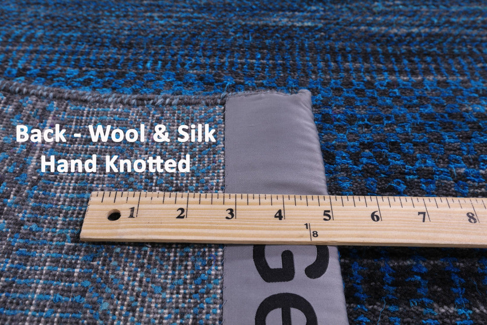 Runner Wool and Silk Super Savannah Gabbeh Handmade Rug 2' 7" X 19' 9" Q8989