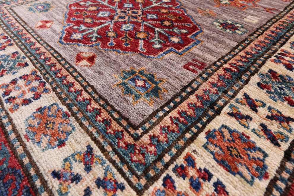 2' 9" X 10' 5" Runner Super Kazak Handmade Wool Rug Q9818