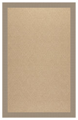 Zoe-Cane Wicker Machine Tufted Rectangle Rug, Buff, 8'x10'