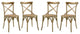 Gear Dining Side Chair Set of 4, Natural