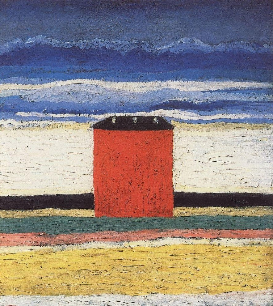 Kazimir Malevich Red House, 20"x25" Gallery Wrapped Canvas Print