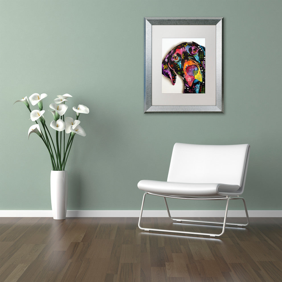 Dean Russo 'Pointer' Framed Art, Silver Frame, 11"x14", White Matte