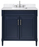 Avanity Bristol 36" Vanity Combo, Navy Blue and Cala White Engineered Top