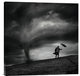 "Man In The Wind" Stretched Canvas Giclee by Radovan Skohel, 24x24"