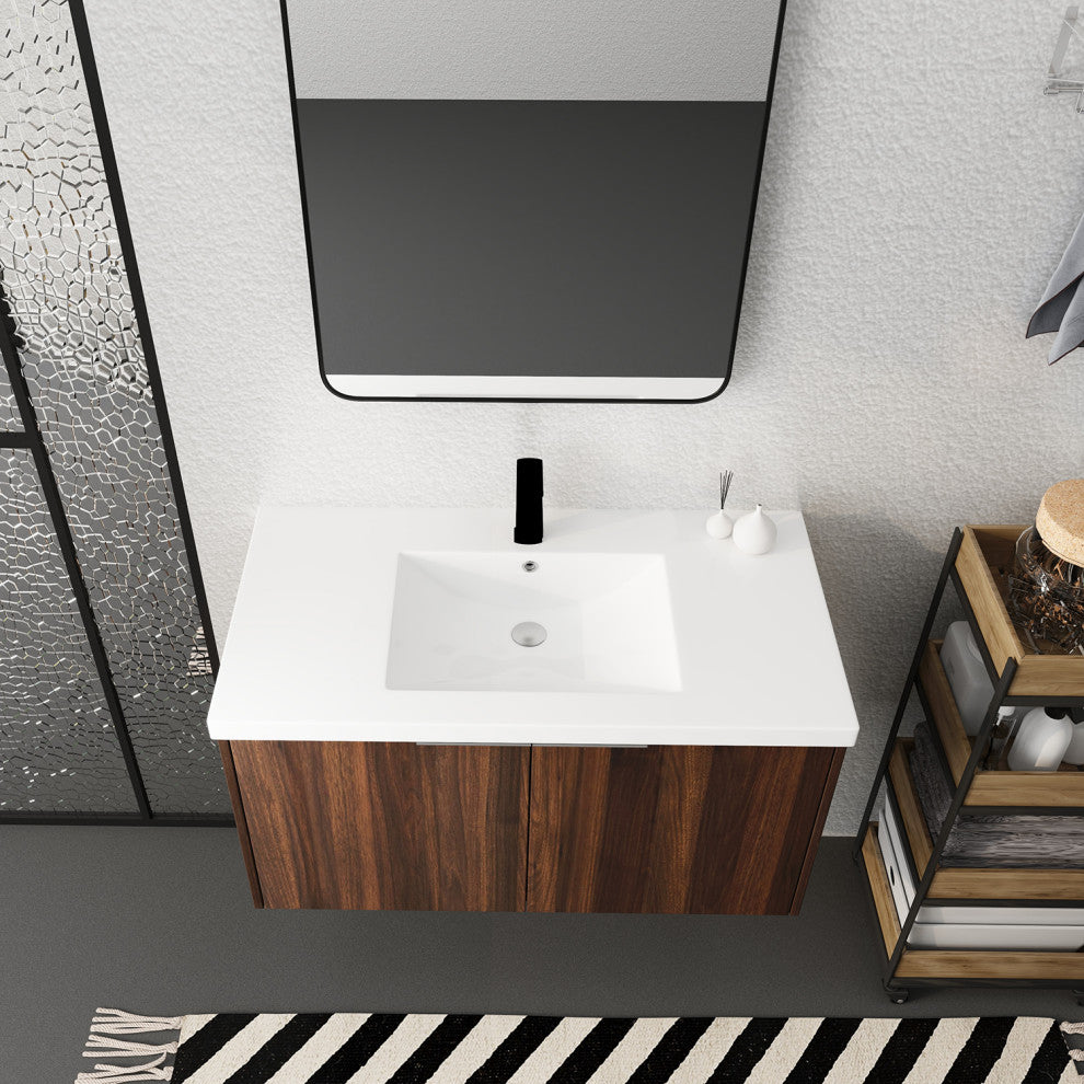 36" Modern Bathroom Floating Vanity