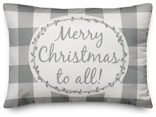 Merry Christmas To All 14"x20" Throw Pillow
