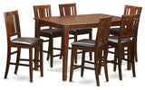 7-Piece Counter Height Table Set, Table and 6 Chairs
