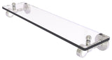Pacific Grove 22" Glass Shelf, Satin Nickel