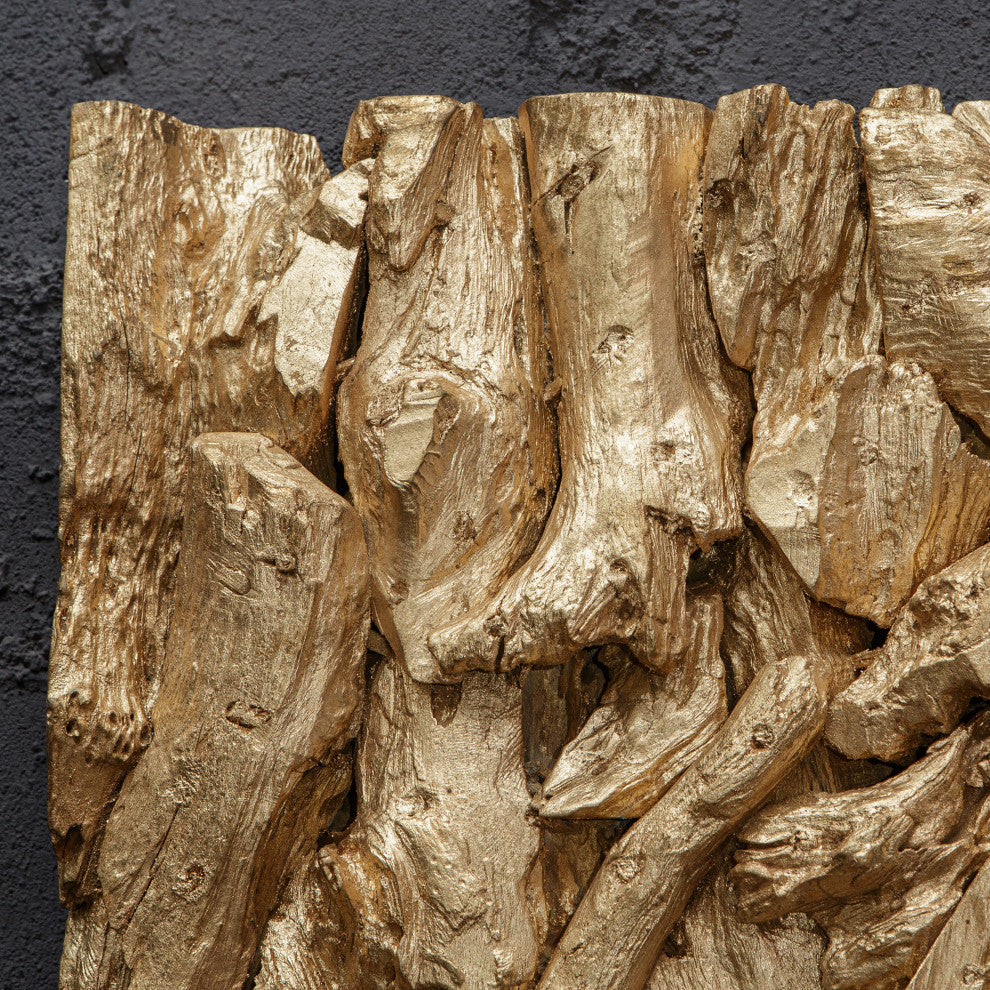 Uttermost 04327 Rio Gold Wood Wall Decor