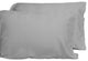 Premium 100% Organic Bamboo Fiber 2-Piece Pillowcase Set, Silver Gray, King Pillowcases