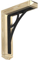 Galveston Arts and Crafts Ironcrest Bracket Single, 4"x16"x19", 2" Thick