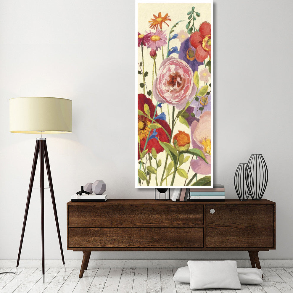 "Couleur Printemps II Panel I" Digital Paper Print by Shirley Novak, 32"x77"