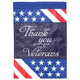 Flag Thank You Veterans Polyester 13x18