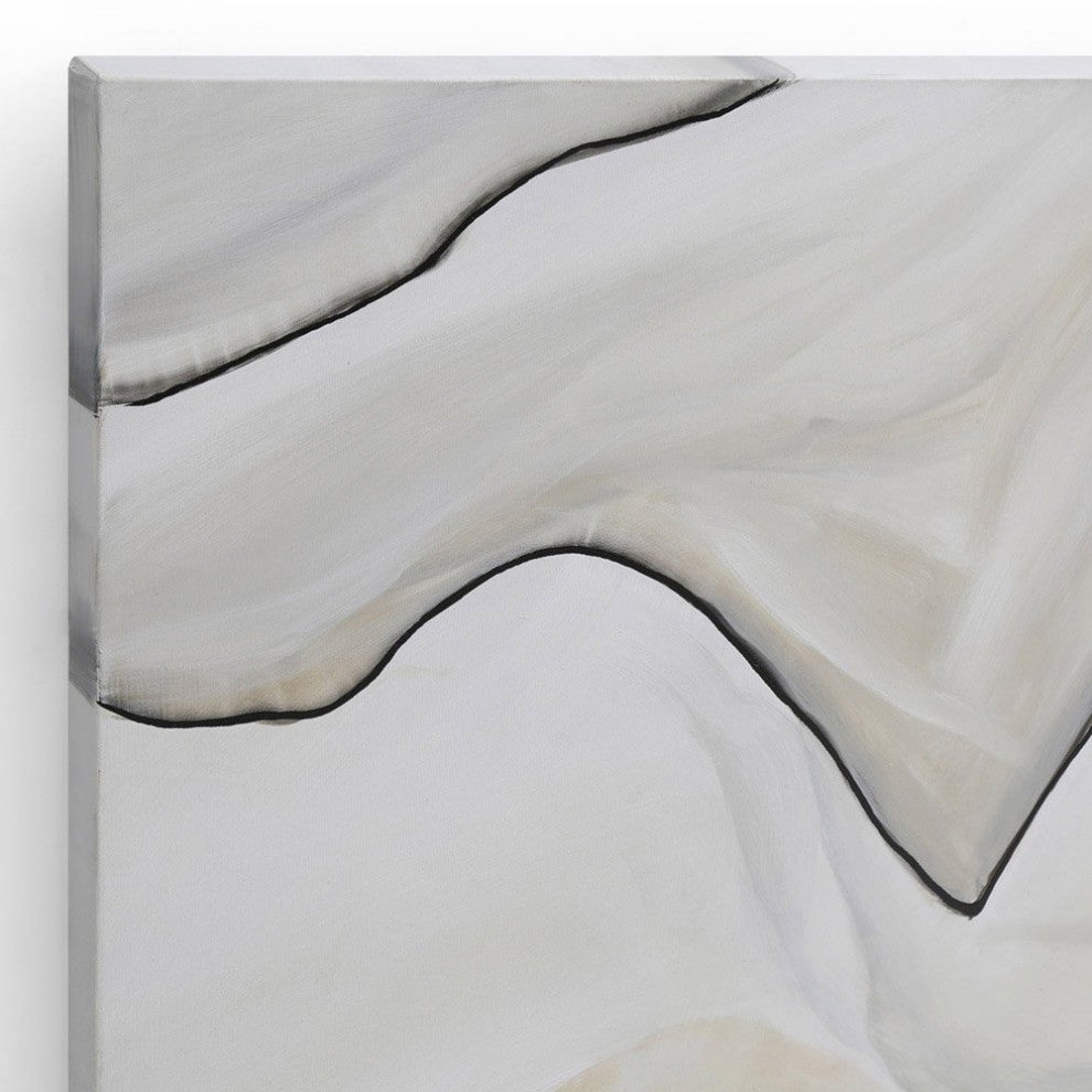 Elysium Breeze Modern Hand Painted Canvas Abstract Art - 96" x 70"
