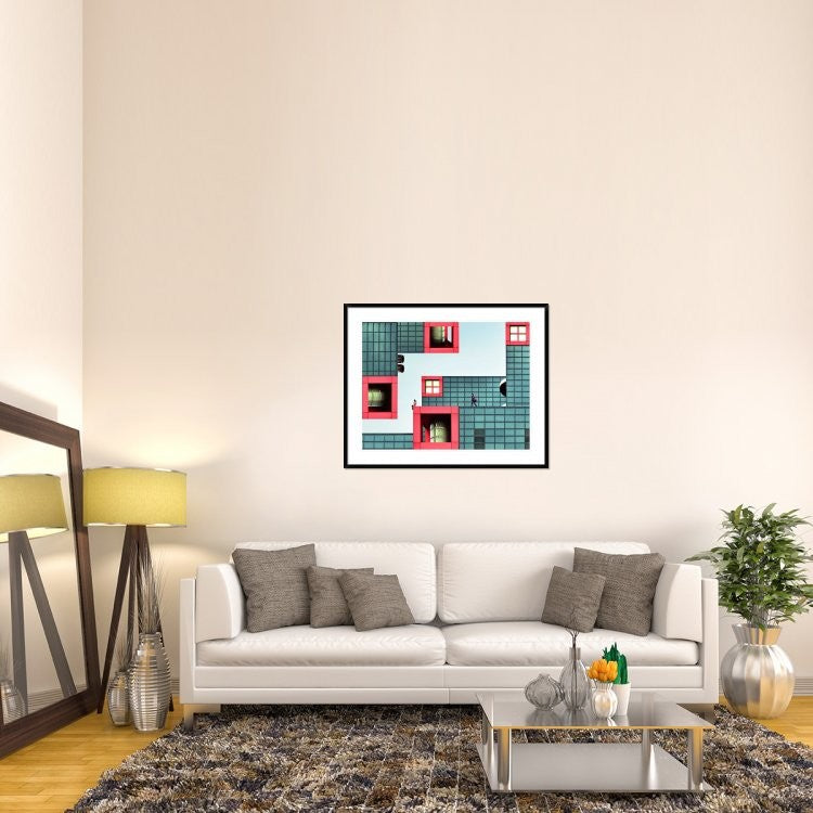 "Daydream" Framed Digital Print by Koji Tajima, 44x35"