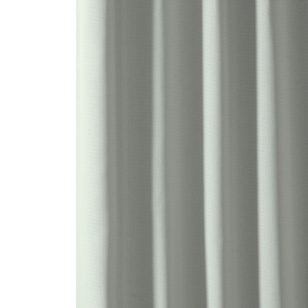 Faux Linen Darkening Curtain Single Panel, Oyster, 50"x96"