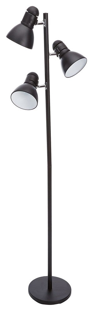 Elegant Three Light Black Tree Lamp