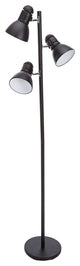 Elegant Three Light Black Tree Lamp