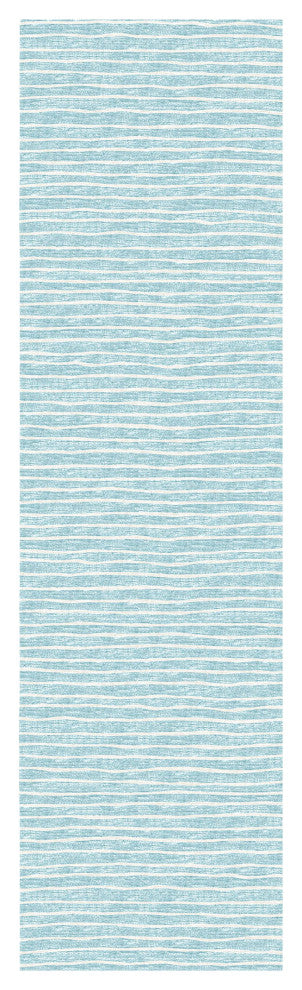 Indoor/Outdoor Laidley LA1 Sky Blue Machine Washable 2'3" x 7'6" Rug