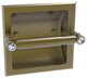 Carolina Crystal Recessed Toilet Paper Holder, Antique Brass