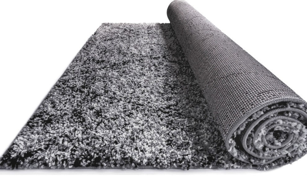 Well Woven Madison Shag Morrocan Gray Modern Soft 6''7''''x9''10'''' Area Rug