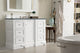 James Martin 825-V48-BW-3CBL De Soto 48" Single Vanity Bright White Quartz Top