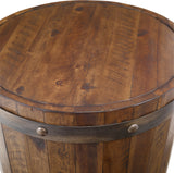 Ceylon Wine Barrel Accent Table