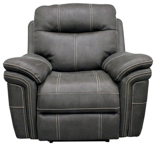 Linus Hudson Grey Power Reclining Sofa and Loveseat