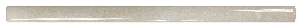 Coco Demi-Bullnose Glossy Canvas Beige Ceramic Wall Trim