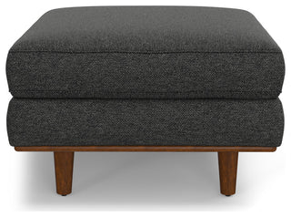 Morrison Ottoman, Charcoal Grey, 33"