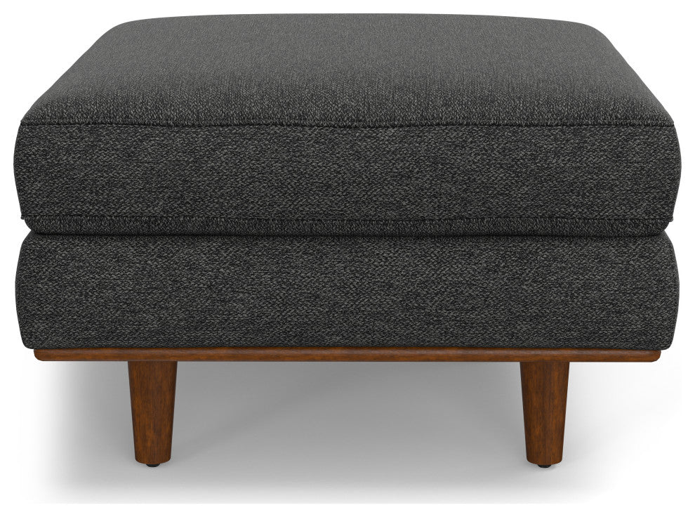 Morrison Ottoman, Charcoal Grey, 33"
