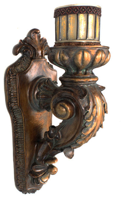 Urban Designs Antique Replica Rusted Wall Sconce Candle Holder
