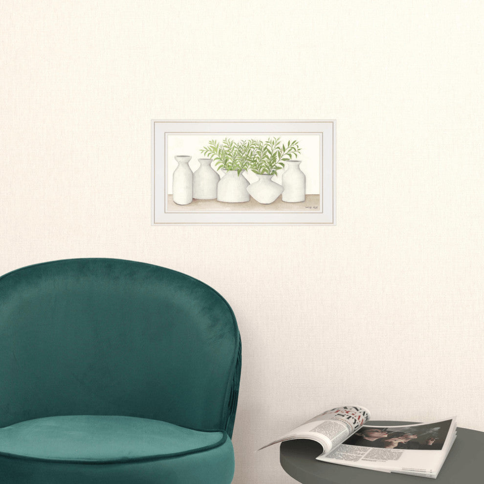 Simplicity in White II White Framed Print Wall Art