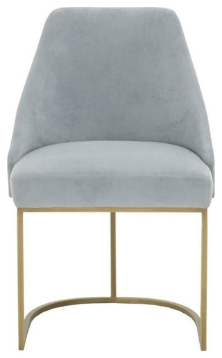 Essentials For Living Traditions 19" Velvet Dining Chair in Gold (Set of 2)