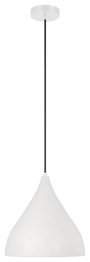 Oden 1-Light Pendant, Matte White