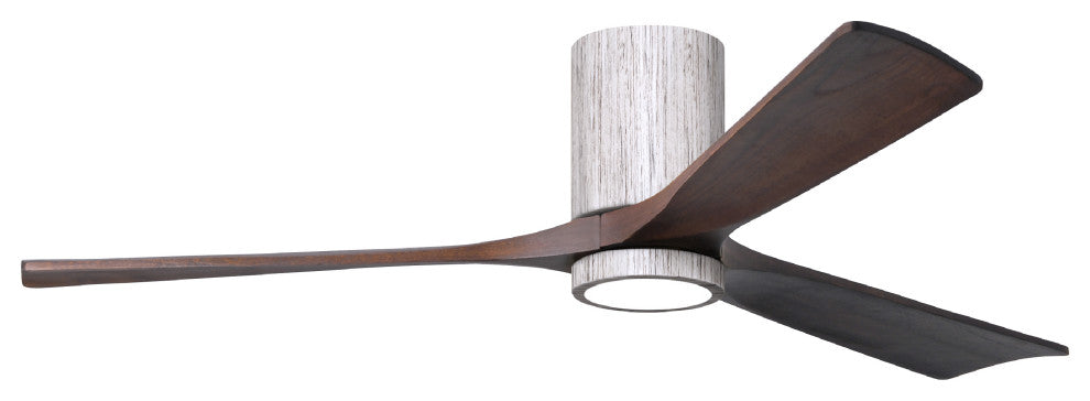 Irene-3HLK  3-Blade Flush Mount Ceiling Fan, Integrated LED, Barnwood Tone/Walnut Tone, 60
