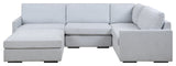 Uttermost Refuge Armless Cloud Blue Sofa