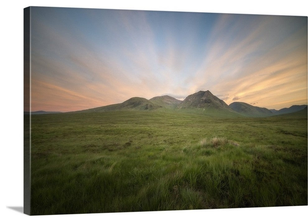 "Glencoe valley, Scotland" Wrapped Canvas Art Print, 36"x24"x1.5"