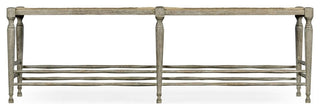 French Provincial Grayed Oak Bench