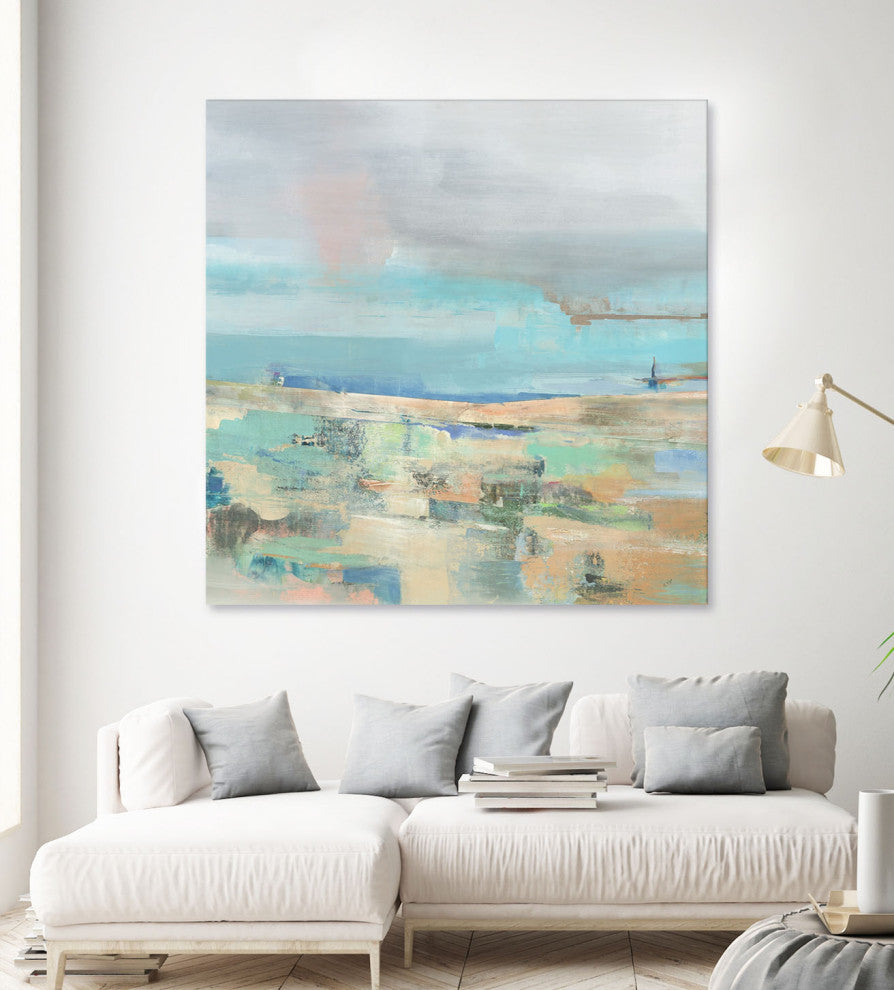 Low Tide I - 54 x 54 by Nancy Ngo