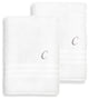 Denzi Bath Towels With Monogrammed Letter, Set of 2, C