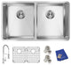 Elkay Crosstown 18 Gauge Stainless Steel Sink Kit with Faucet
